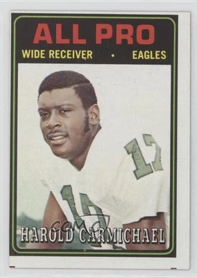 1974 Topps Harold Carmichael #121 Rookie RC HOF - Image 1 of 2