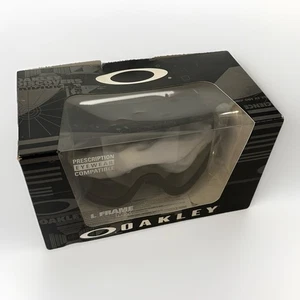 Oakley L-Frame MX Goggle Matte Black With Clear Lens New In Box - Bild 1 von 4
