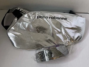 Paco Rabanne Metallic Sling Bag Pouch Backpack & mirrorshade sunglasses - Picture 1 of 6