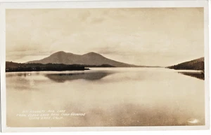 RPPC Real Photo Postcard Mt Konocti & Lake Clear Lake CA UNU - Picture 1 of 2