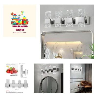 28 Inch 4 Light LED Bathroom Vanity Fixture - Dimmable & Stylish Design - Image 1 of 4
