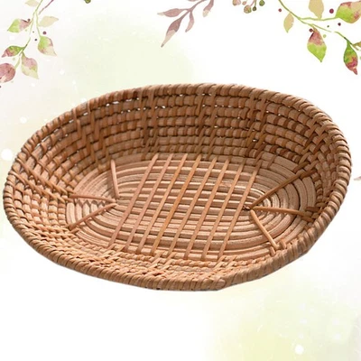  Knitting Snack Storage Basket Desktop Sundries Organizer Candy Storage - Image 1 of 4