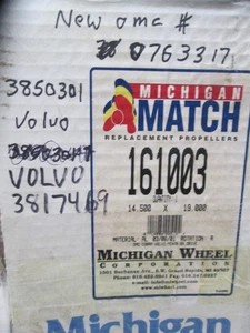 Michigan Wheel Prop 161003 Fits Volvo & OMC SX Drives 14.5x19 - Picture 1 of 3