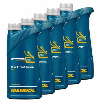 5 Liter Ketten Öl Kettenöl Gartengeräteöl Sägeketten Garten Motorsäge MANNOL Oel - Bild 1 von 4