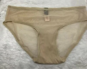 Nwt Body By Victoria’s Secret Sheer Nude Hiphugger Panties SIze L - Picture 1 of 5