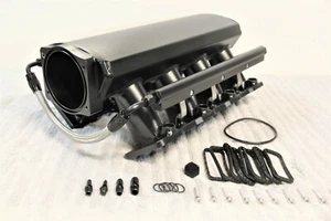 102MM T6061 ALUMINUM FABRICATED LS1 LS2 LS6 INTAKE MANIFOLD 5.3L 6.0L 5.7L BLACK - Bild 1 von 8