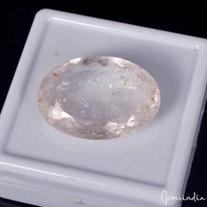 Piedras preciosas sueltas certificadas de morganita rosa natural corte ovalado para hacer joyas - Imagen 1 de 10