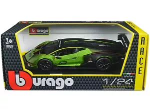 Bburago Lamborghini Essenza SCV12 #63 Green 1/24 Diecast Model Car 28017 - Picture 1 of 3