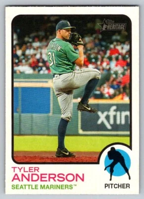 2022 Topps Heritage - #369 Tyler Anderson - Image 1 of 2