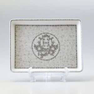 Hermes Mosaique Platinum 24 Faubourg Saint-Honoré birthplace Sushi Tray JAPAN - Picture 1 of 3