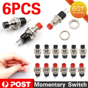 6x Mini Push Button Switch Micro Momentary ON/OFF SPST Normally Open N/O PBS-110 - Picture 1 of 11
