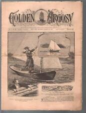 PULP:  Golden Argosy #244 8/6/1887-Munsey-Argosy precursor-Oliver Optic-VG