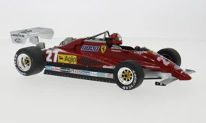 Ferrari 126C2 #27 Formule 1 Belgique GP 1982 rouge Villeneuve voiture miniature 1:18 MCG - Photo 1/9