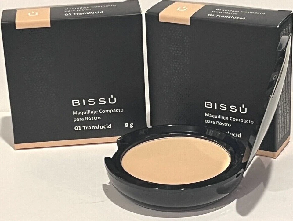 BISSU POWDER SEMI MATTE (MAQUILLAJE COMPACTO)  01 TRANSLUCID   8G  2 PACK - Image 1 of 1
