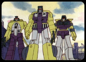 Tarjeta de acción Hasbro Transformers #171 Constructicon Trio Series 1 1985 excelente casi nueva - Imagen 1 de 2