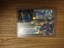 2023 Leaf Metal Draft Jonathan Mingo Zach Evans BLACK & YELLOW CRYSTALS AUTO 2/2