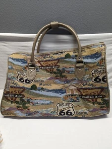 Pioneer Express Route 66 Tapestry Travel Bag Tote Carry-On No Shoulder strap - Picture 1 of 8