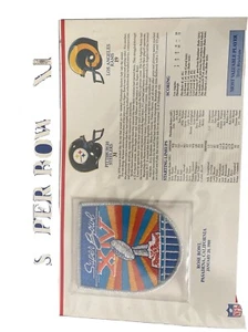 Super Bowl Patch For Pittsburgh Steelers And LA Rams XIV Super Bowl Sbxiv SB - Picture 1 of 6