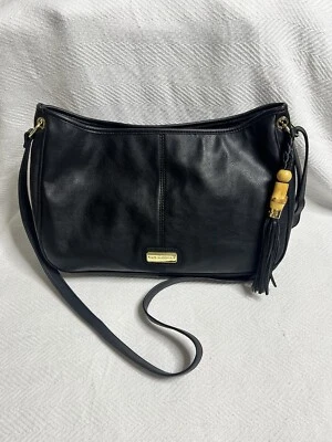 BIG BUDDHA, BOLSO HOMBRO/MONEDERO/ACENTOS TONO DORADO/BORLA DE MADERA NUEVO Foto 1 de 4