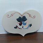  Wooden 💗Heart Shaped wall decoration 2 girls by Becky Booths
