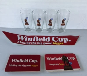 Winfield Cup NSW Rugby League Glasses Vintage NSWRL Sticker & Coaster Pack NRL - Bild 1 von 7