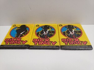 Lot of 3 1990 OPC Dick Tracy Movie Sealed Wax Hobby Trading Pack O-Pee-Chee