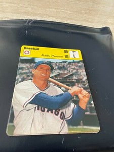 1977 Sportscaster Card #05-14 Bobby Thomson - Chicago Cubs - EX