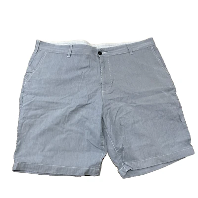 Pantalones Cortos Náuticos a Rayas DOCKERS Hombres W 40 Azul Gris Blanco Preppy Chino Plano 40x10 Foto 1 de 4