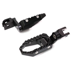 BLACK FRONT WIDE FOOT PEGS EXTENDED 40MM FOR Honda CB300R CBF300NA 2019 2020 21 - Picture 1 of 7