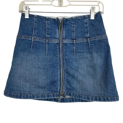 Minifalda vaquera Alice + Olivia Paxton talla 25 bolsillos tiro alto bolsillo Foto 1 de 4