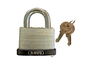 ABUS 45/50 2" WIDE LAMINATED STEEL PADLOCK NEW KA2 LOCKSPORT - Picture 1 of 6