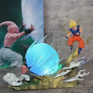 Dragon Ball Z Goku Spirit Bomb vs Buu 25cm PVC Resin Statue DBZ Gift Collectible - Picture 1 of 11