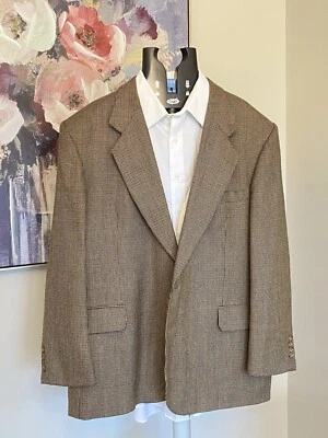 Traje Blazer Oscar de la Renta 100% Lana Dorado Marrón 48R Foto 1 de 4