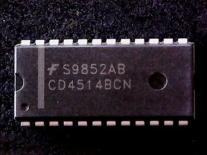 CD4514BCN - Fairchild 4-BIT LATCH / 4-TO-16 Line decoder (DIP-24) GENUINE - Bild 1 von 1