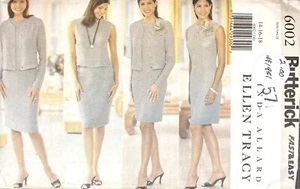 Butterick 6002 Women’s Petite Dress Jacket Top Skirt Pattern Size 14-18 Uncut - Picture 1 of 2