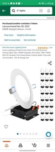 Sunco Lighting 24 Pack 6 Inch Ultra Thin LED Recessed Ceiling Lights Slim, 5000K - Picture 1 of 4