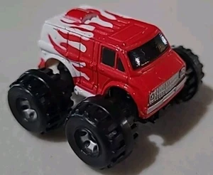 1988 Galoob Micro Machines Super 4x4 Chevrolet 70's Van-Red w/ Flames - Picture 1 of 1