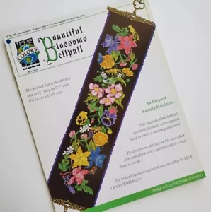 True Colors Bountiful Blossoms Bellpull Floral cross stitch pattern BCL-10074 - Picture 1 of 5