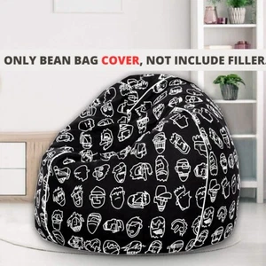 Reme Size XXXL Bohemian Bean Bag Cover Memory Living Room Chair Lazy Sofa Cover - Picture 1 of 4