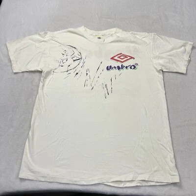 Camisa De Colección Años 90 Umbro Fútbol Neón Logo Puntada Única Hecha en EE. UU. Talla Grande Foto 1 de 4