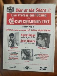 KIPPY DIGGS VS JOSE RIVERA OFFIZIELLES KAMPFPROGRAMM - Bild 1 von 1