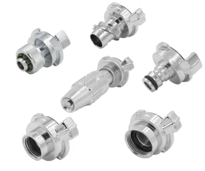 SPICEFLOW Geka kompatibel Chrom Schlauchverbinder Anschlüsse Kupplungen Verbiner