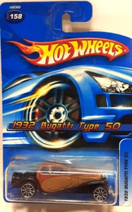 Hot Wheels 1932 Bugatti Type 50 2006 #177 Short Card Green - Picture 1 of 3