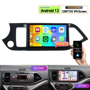 2+32GB For Kia Picanto 2012-2016 Android 13 Car Stereo Carplay GPS Navi BT Radio - Bild 1 von 17
