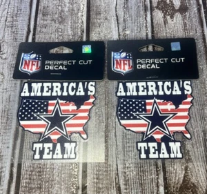 NFL Dallas Cowboys America's Team Decal 4in x 4in New Made In USA Football Lot 2 - Picture 1 of 4