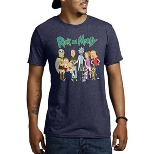 Mens Crew Neck Short Sleeve Classic Fit Rick and Morty Graphic T-Shirt, XXL - Picture 1 of 1
