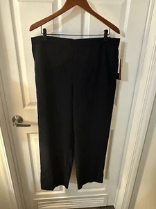 NWT Womens 18W SHORT Briggs New York Slimming Solution Black Dress Pants 18WS - Picture 1 of 7