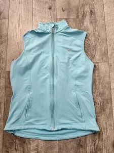 EUC Baby Blue NIKE DRI-FIT Running Gym Golf Fleece Vest XL 14 16 18 - Picture 1 of 5