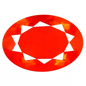 Piedra Preciosa Ópalo Fuego Naranja Rojo Fuego Naranja 3,12 quilates Corte Ovalado (14 x 10 mm) México - Imagen 1 de 1