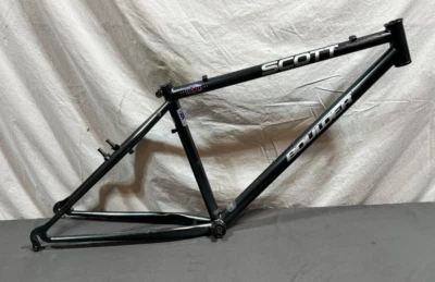 Cuadro de bicicleta de montaña de doble tope vintage años 90 Scott Boulder 14" C-C Tange CrMo Foto 1 de 4